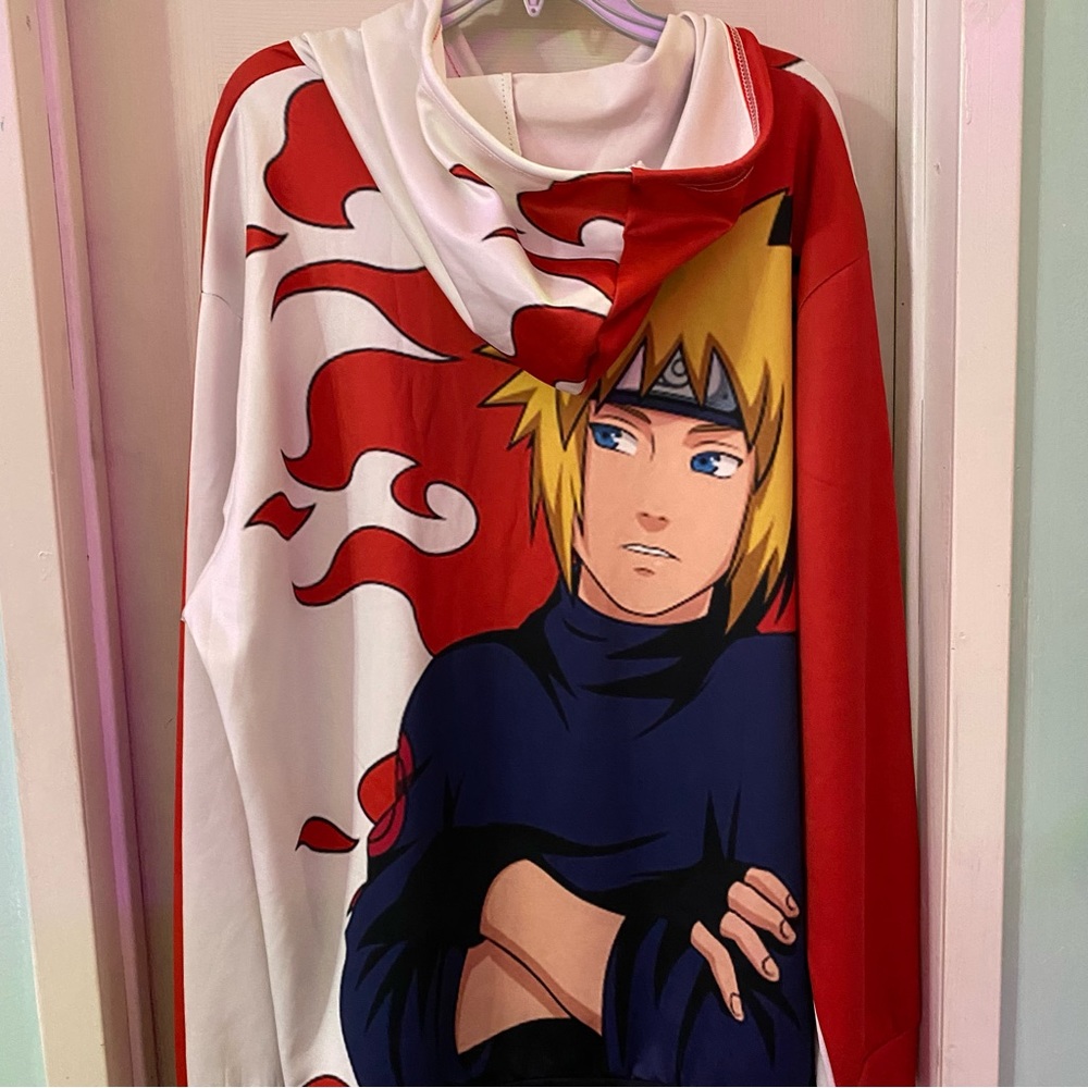 minato uzumaki naruto anime hoodie NWOT lightweight - Picture 2 of 6